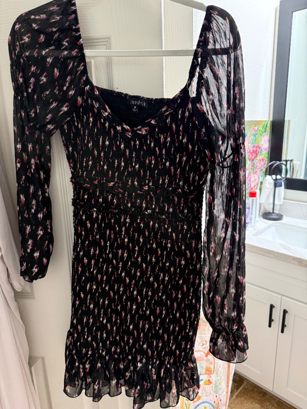 Mini ruched dress